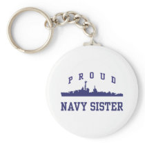 Navy Sister Keychain