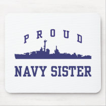Navy Sister Mouse Pads