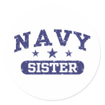 Navy Sister Stickers