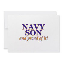 Navy Son and Proud of It invitations by marriedtothearmy Navy Son and Proud of It invitations