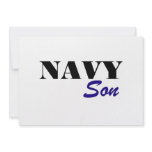 Navy Son invitations