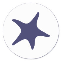 Navy Starfish stickers