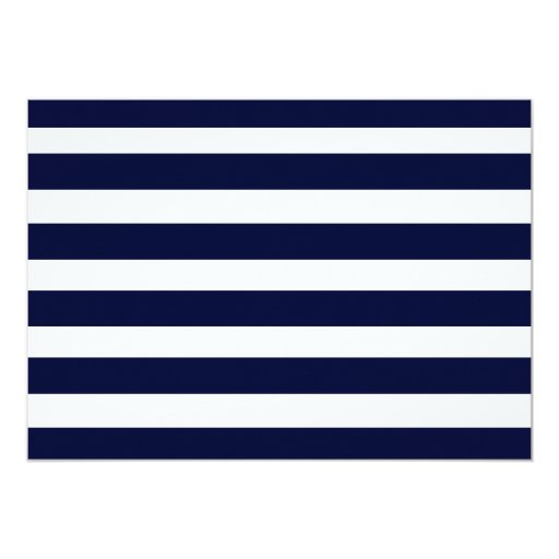 Navy Stripes Will You Be My Bridesmaid Invitation
