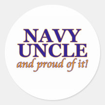 Navy Uncle and Proud of It Sticker