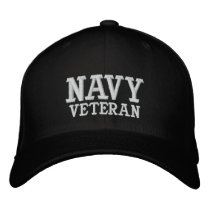 NAVY, VETERAN embroidered hats by kotzradio NAVY, VETERAN embroidered hats