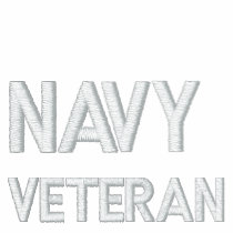 NAVY Veteran Hooded Jacket embroidered shirts