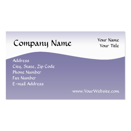 Navy Wave Business Card, Design Online (front side)