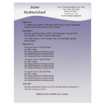 Navy Wave Custom Resume Template letterhead