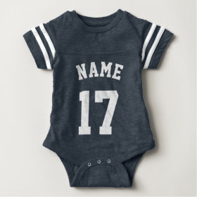 Navy & White Baby | Sports Jersey Design Tees