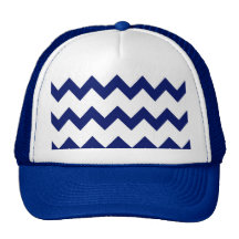 Navy White Chevrons Hat