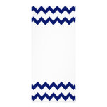 Navy White Chevrons Rack Card