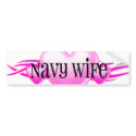 Navy Wife Bumper Sticker bumper stickers
