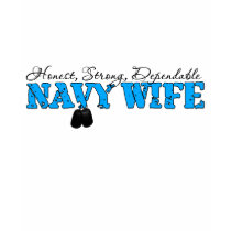 Navy Wife Dog Tag Design t-shirts