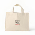 Navy Wife in Training Canvas Bag