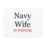 Navy Wife in Training Post Cards