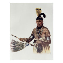 Naw-Kaw or 'Wood', a Winnebago Chief Post Card