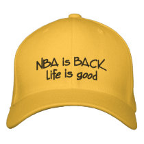 Nba is back embroidered hat
