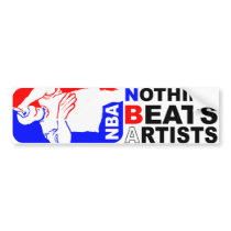 NBA (Nothing Beats Artists) Sticker bumper stickers
