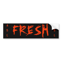 NBL, NBL, FRESH bumper stickers