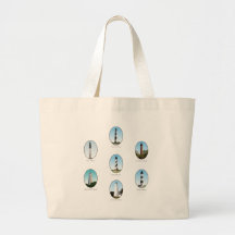 NC Lighthouses Combo Two Tote Bags