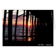 NC Pier - Sunrise Card