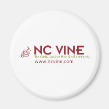 NC Vine - The North Carolina Wine Social Community Fridge Magnet