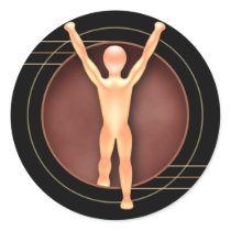NCOD Triumph (Solo) Round Sticker stickers