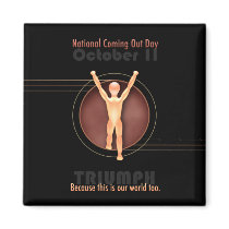 NCOD Triumph (with Text) Square Magnet magnets