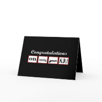 ND Degree - CUSTOM NAME Congratulations - Greeting Card