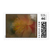 NDG Postage-Red Columbine Closeup Antiqued