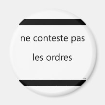 ne conteste pas refrigerator magnets