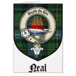 Neal Clan Crest Badge Tartan cards