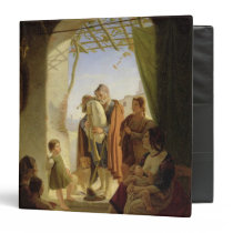 Neapolitan bagpipe player in wintry Rome, 1833 binders