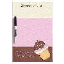 Neapolitan Ice Cream Shopping List dry erase boards