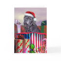 Neapolitan Mastiff Christmas Blue card