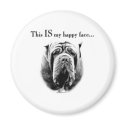 Neapolitan Mastiff Happy Face - Magnet