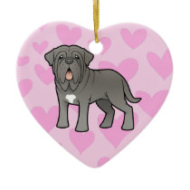 Neapolitan Mastiff Love Christmas Ornament