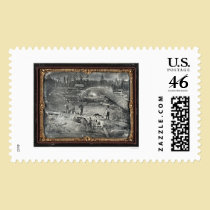 Near Nevada City, 1852 by Joseph Blaney Starkweath stamps