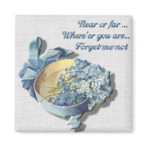 Near or Far Forget Me Not magnets by MagnetMadness Near or Far Forget Me Not magnets
