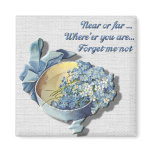 Near or Far Forget Me Not magnets