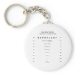 Near Vision Test Card (Visual Acuity Exam) Keychains