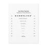Near Vision Test Card (Visual Acuity Exam) Postcard