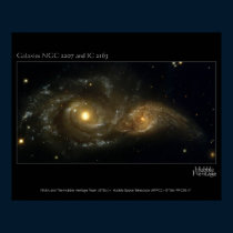 Nearly Colliding Galaxies Hubble Telescope posters by Space_Exploration Nearly Colliding Galaxies Hubble Telescope posters