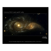 Nearly Colliding Galaxies Hubble Telescope posters by Space_Exploration Nearly Colliding Galaxies Hubble Telescope posters