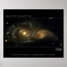 Nearly Colliding Galaxies Hubble Telescope Print