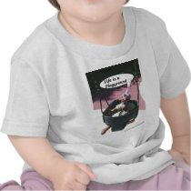 Nebby III in the swing t-shirts