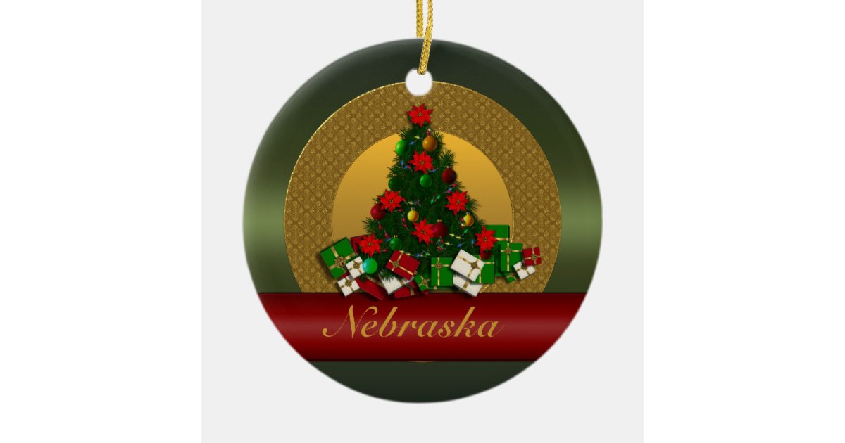 nebraska christmas tree ornament zazzle nebraska christmas tree ornament zazzle