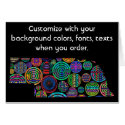 Nebraska Colorful Customize card how you want it