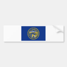 Nebraska Flag Bumper Stickers