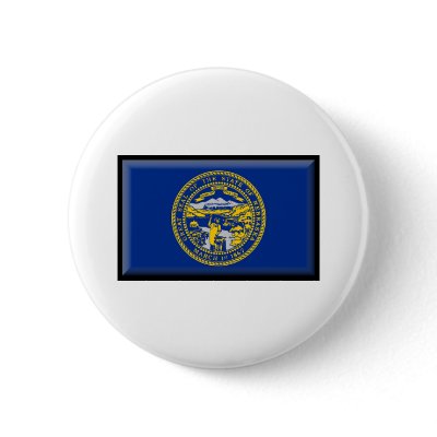 Nebraska Flag Pin by jacinto888